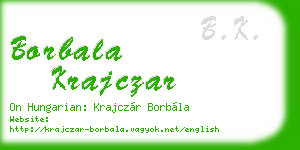 borbala krajczar business card